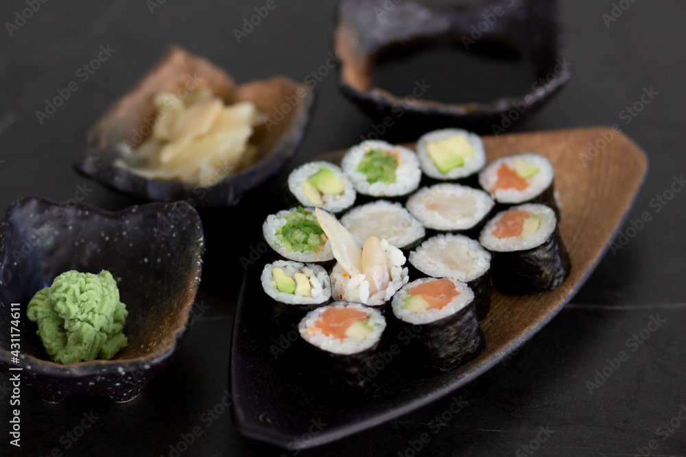 delicious sushi from japanese cuisine delicious sushi from japanese cuisine