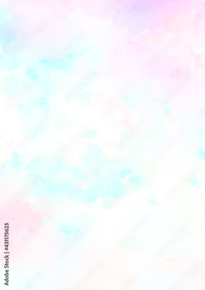 水色とピンクのパステルの水彩テクスチャ背景 Stock Illustration Adobe Stock 水色とピンクのパステルの水彩テクスチャ背景 Stock Illustration Adobe Stock