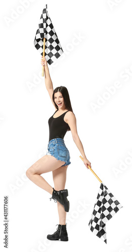 Beautiful young woman with ...