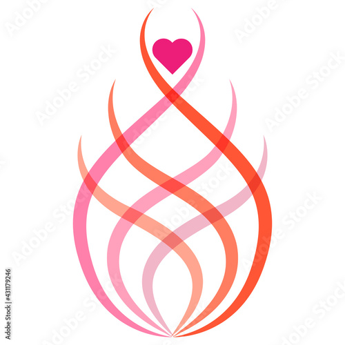 vector logo of the psychologist. logo for a psychotherapist or psychiatrist. The symbol of the Latin alphabet psi. Mental health.