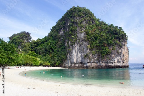 Tropical beach, koh Hong island, Krabi, Thailand 