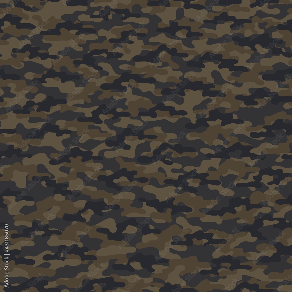 military camouflage brown. vector seamless print. army camouflage for clothing or printing military camouflage brown. vector seamless print. army camouflage for clothing or printing
