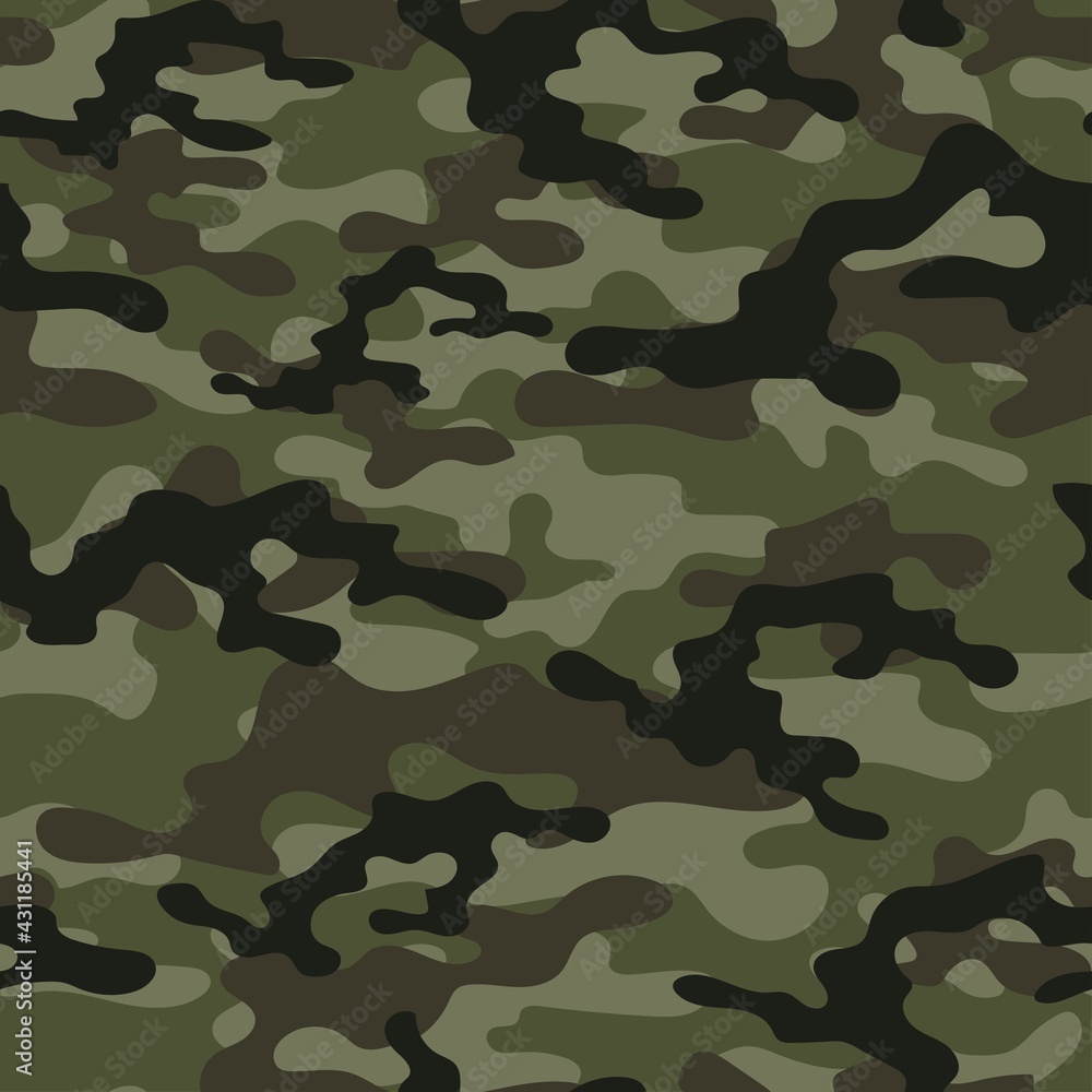 Military vector camouflage hunting background seamless print green. EPS Military vector camouflage hunting background seamless print green. EPS