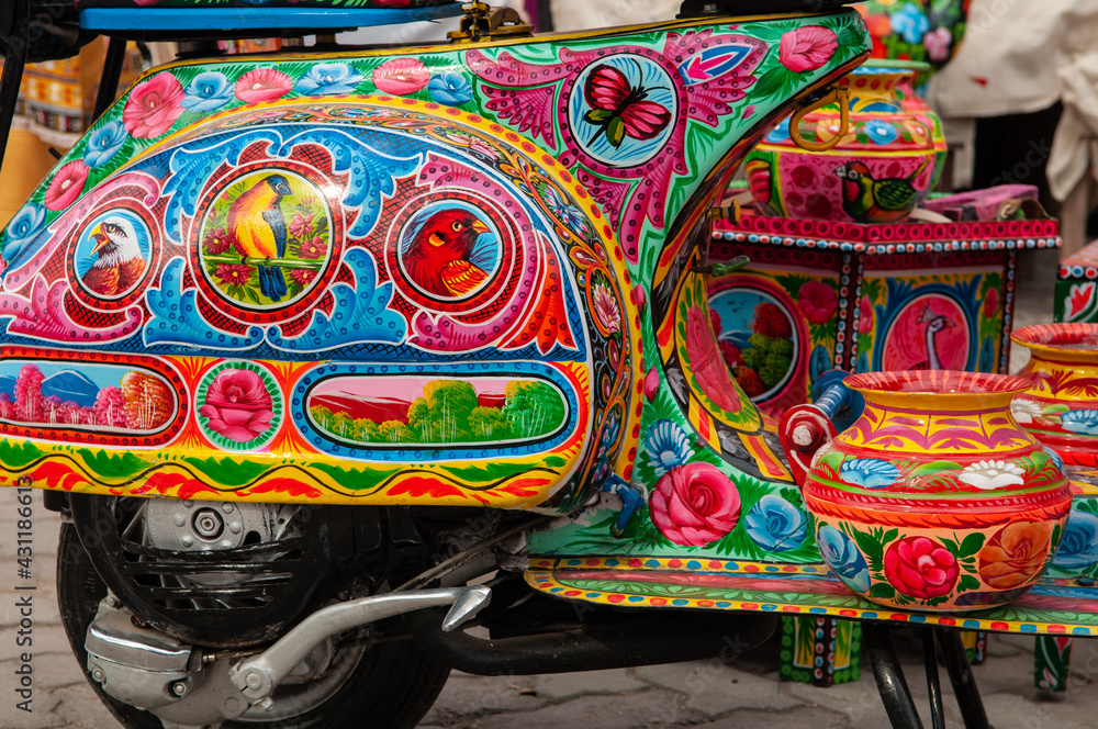 Truck art, Bike art, Traditional Handcraft of Pakistan, Lok Virsa, Islamabad