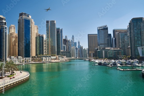 architectural landscape of big city dubai