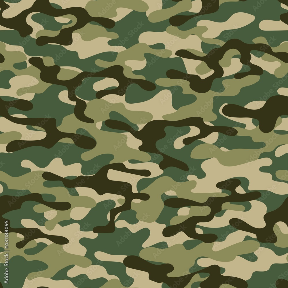 Fototapeta premium military camouflage. vector seamless print. army camouflage for clothing or printing