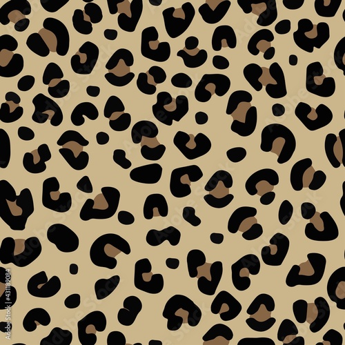 leopard print  seamless pattern leopard color  for clothing or print
