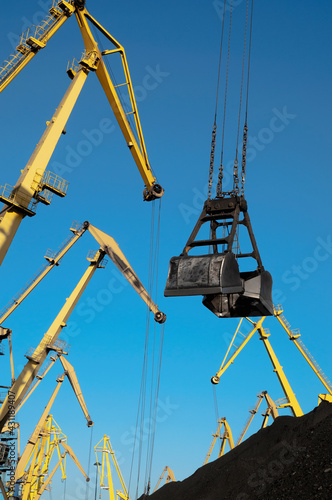 Wallpaper Mural Portal cranes, coal terminal, loading, unloading Torontodigital.ca