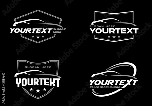 Set of Exotic car logo badge, emblem design template vector eps 10