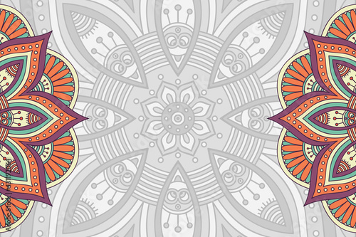 Vector ornamental background with mandala