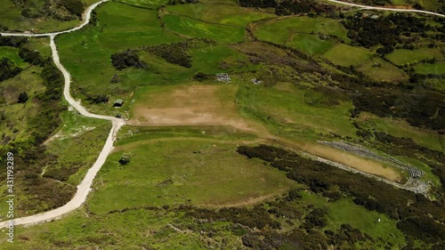 Beautiful Nature. Albania natural landscape. Aerial footage of albanian mountans