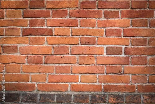 Surface of an old brick wall in antique style