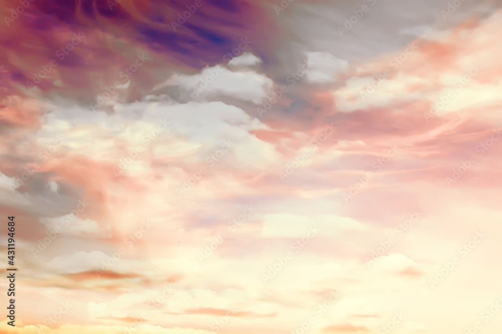 Obraz premium sunset sky gradient abstract sun light nature background