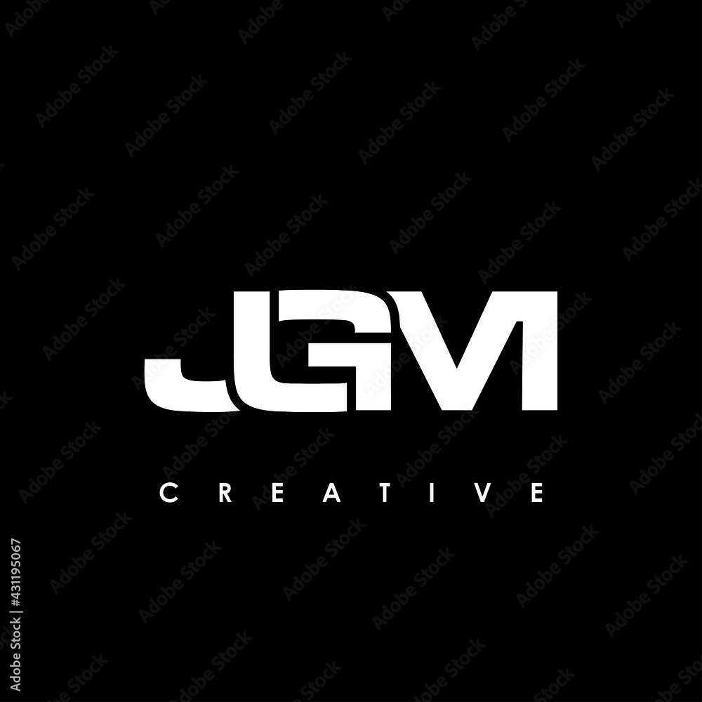 JGM Letter Initial Logo Design Template Vector Illustration