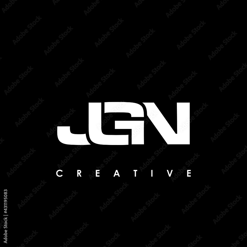JGN Letter Initial Logo Design Template Vector Illustration JGN Letter Initial Logo Design Template Vector Illustration