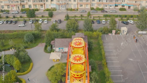 The park of the 400th anniversary of Krasnoyarsk Sovetsky district of Krasnoyarsk Ferris wheel Russia Siberia Krasnoyarskiy Kray Krasnoyarsk photo