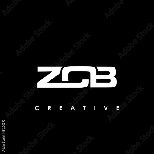 ZCB Letter Initial Logo Design Template Vector Illustration