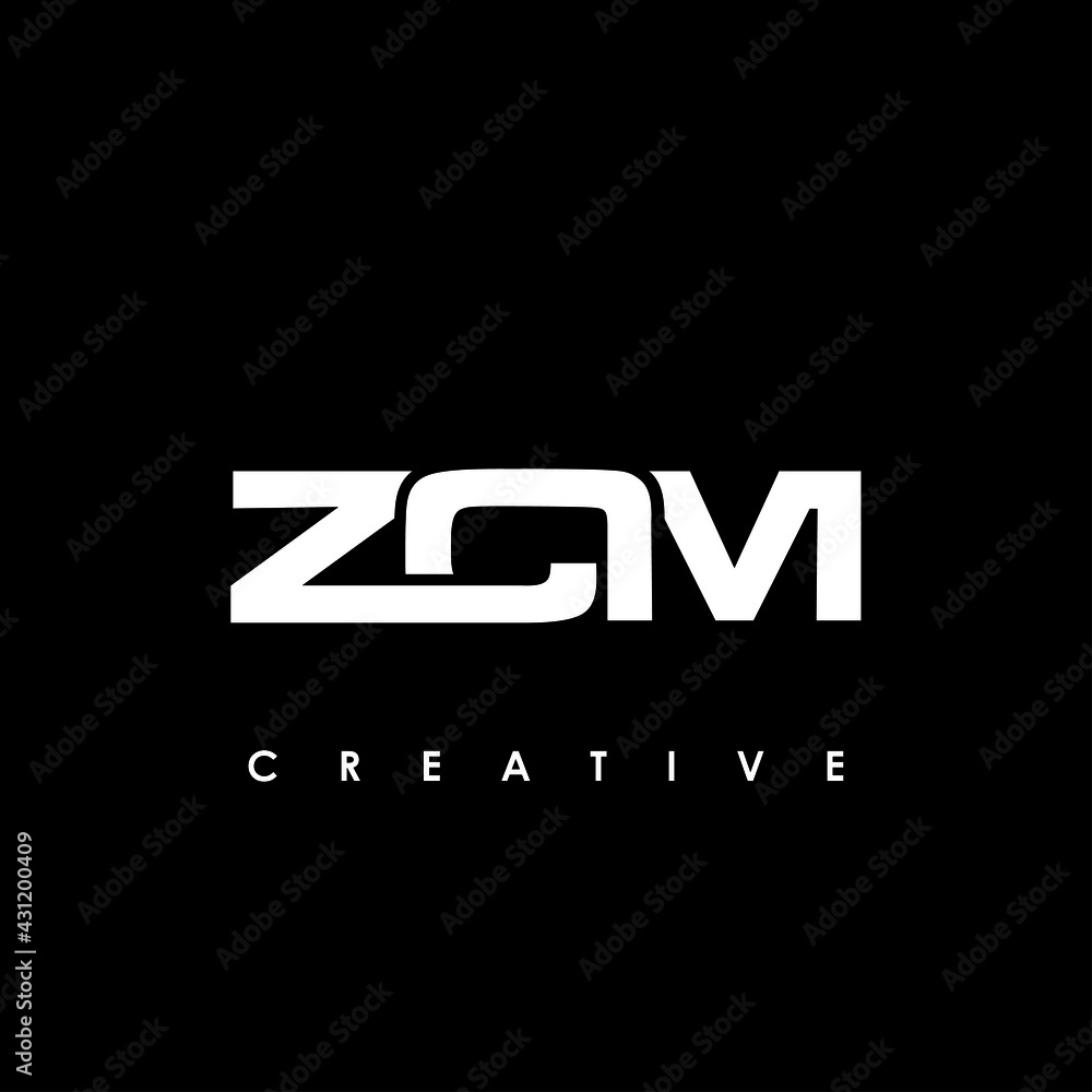 ZCM Letter Initial Logo Design Template Vector Illustration