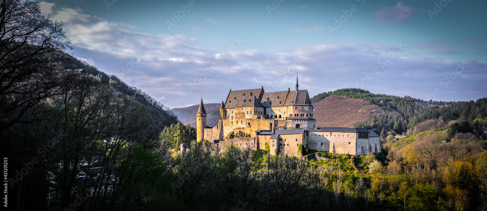 Ancient Vianden Castle in Luxemburg - travel photography