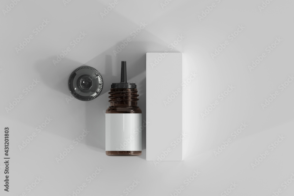 Unicorn Dropper Bottle and Box 3D Rendering Unicorn Dropper Bottle and Box 3D Rendering