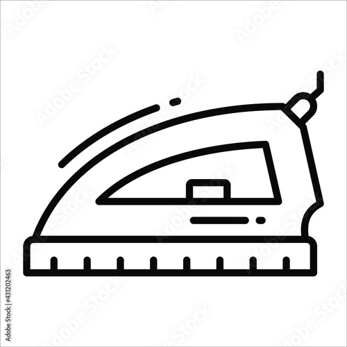 Iron line vector Icon. that can be easily modified or edit