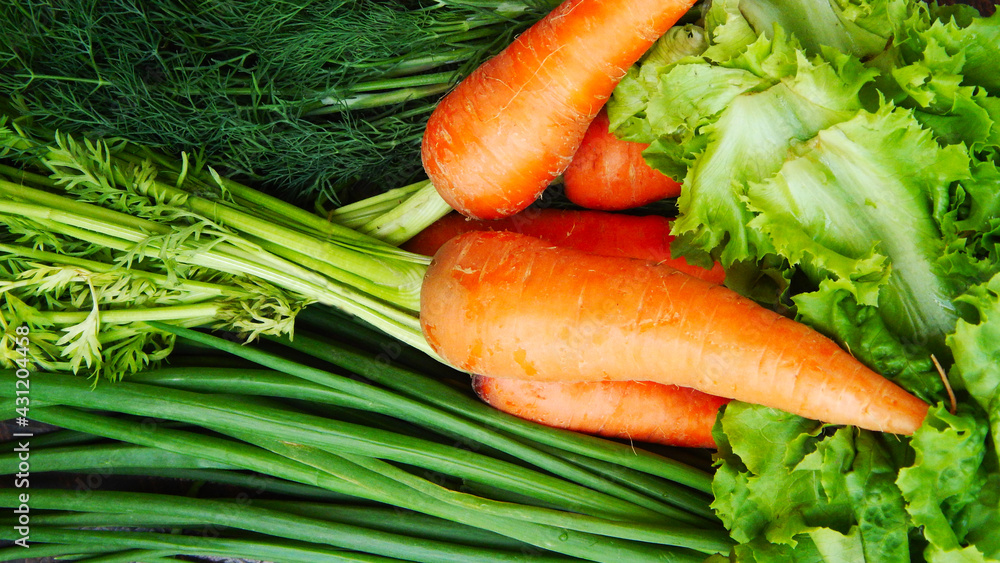 fresh vegetables on the table fresh vegetables on the table