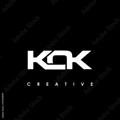 KOK Letter Initial Logo Design Template Vector Illustration