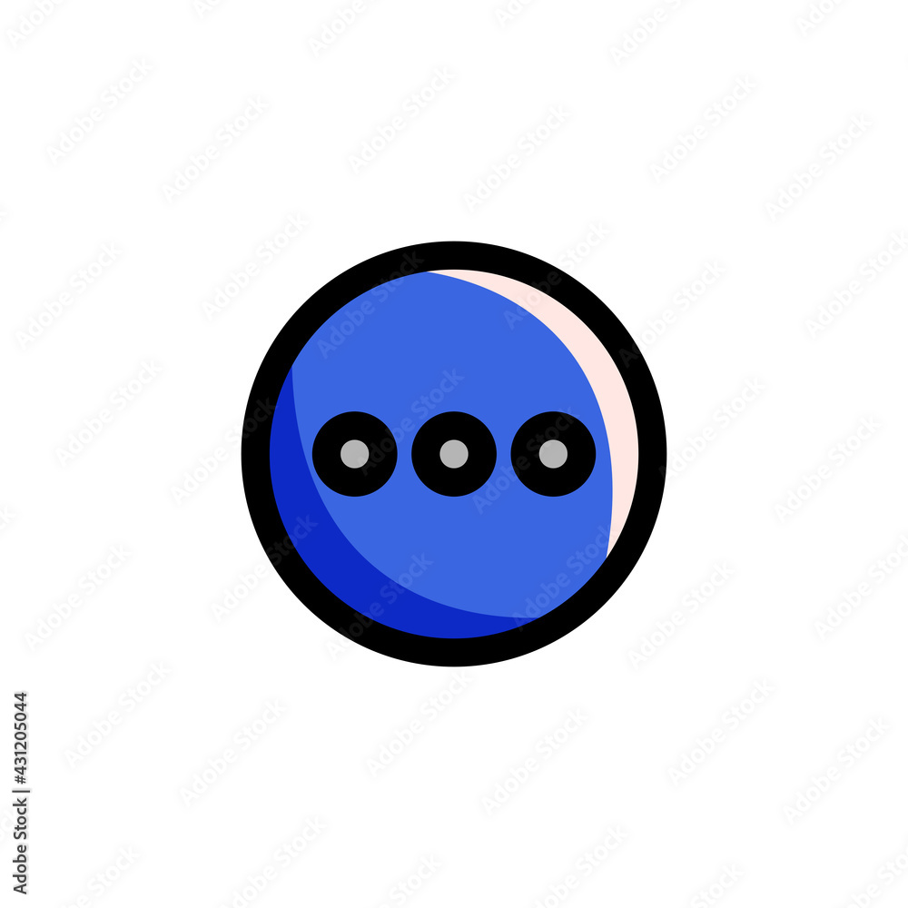 Options Icon, isolated on white. User Interface Outline Icon.. Options Icon, isolated on white. User Interface Outline Icon..