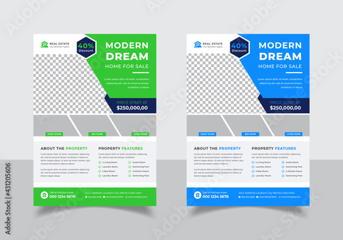 Modern Clean Creative Real Estate Flyer Template Design. Property Sale Flyer Template.
Flyer, Brochure,  Magazine, Poster, leaflets Template vector design for Real Estate Company
