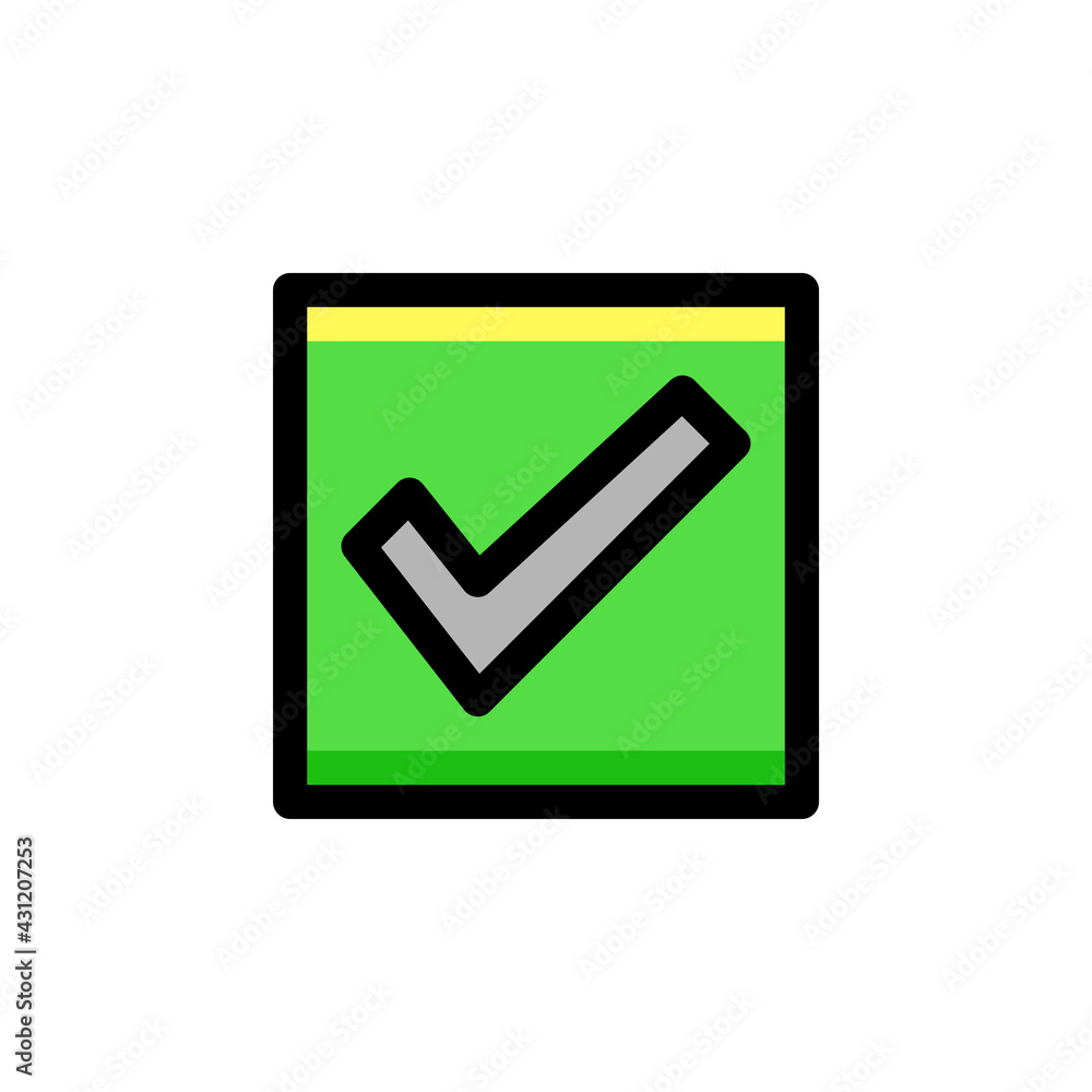 Checklist User Interface Outline Icon Logo Vector Illustration. Checklist User Interface Outline Icon Logo Vector Illustration.