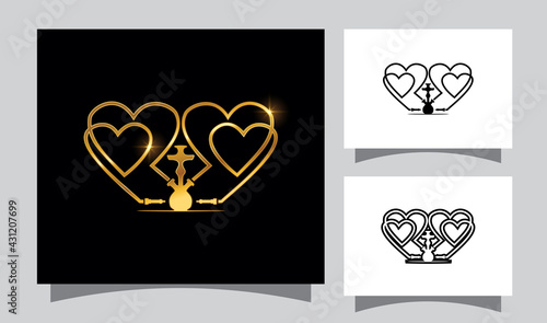 Love Shisha Vector Sign
