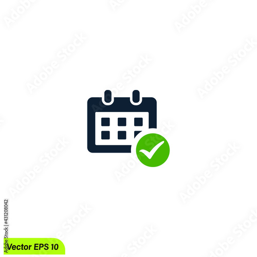 schedule agenda icon vector illustration simple design element © andy