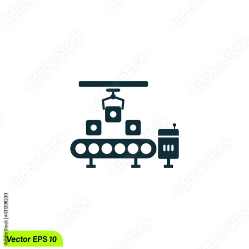 conveyor icon vector illustration simple design element