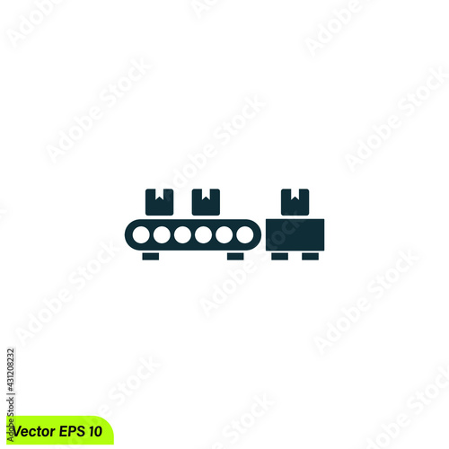 conveyor icon vector illustration simple design element
