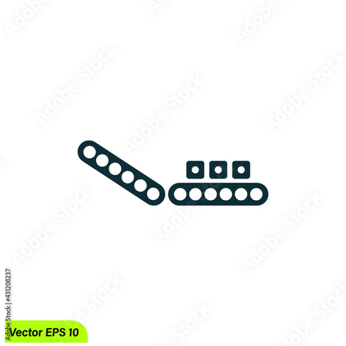 conveyor icon vector illustration simple design element