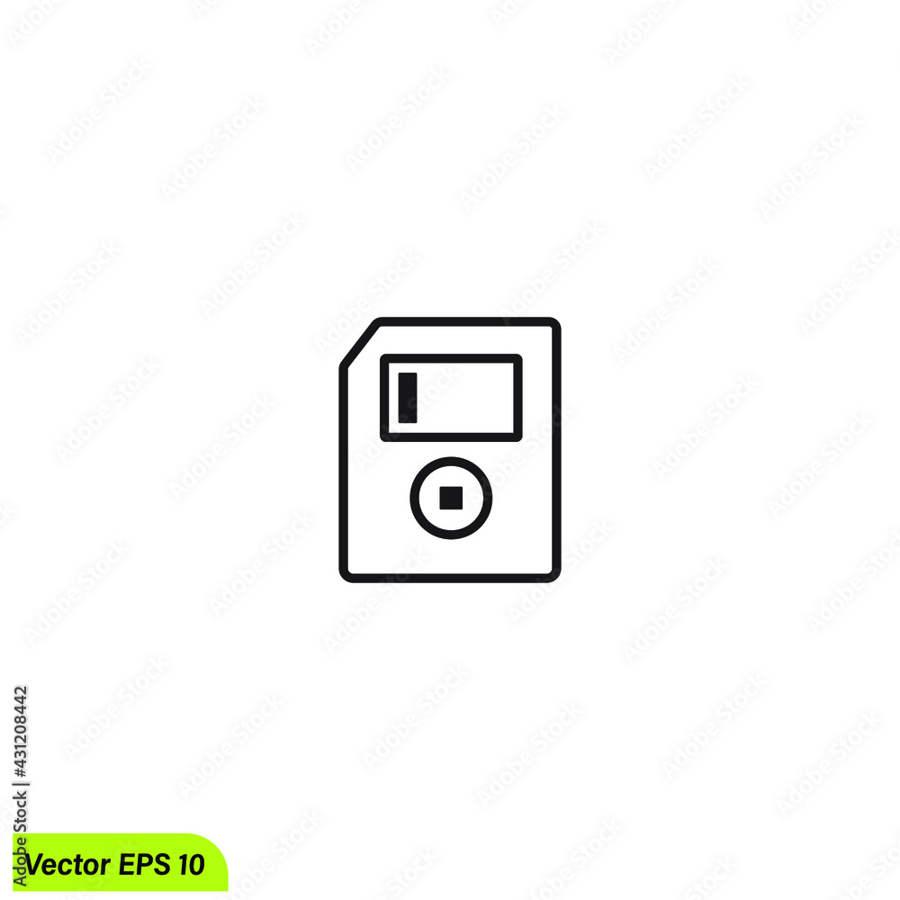 floppy disk icon vector illustration simple design element floppy disk icon vector illustration simple design element