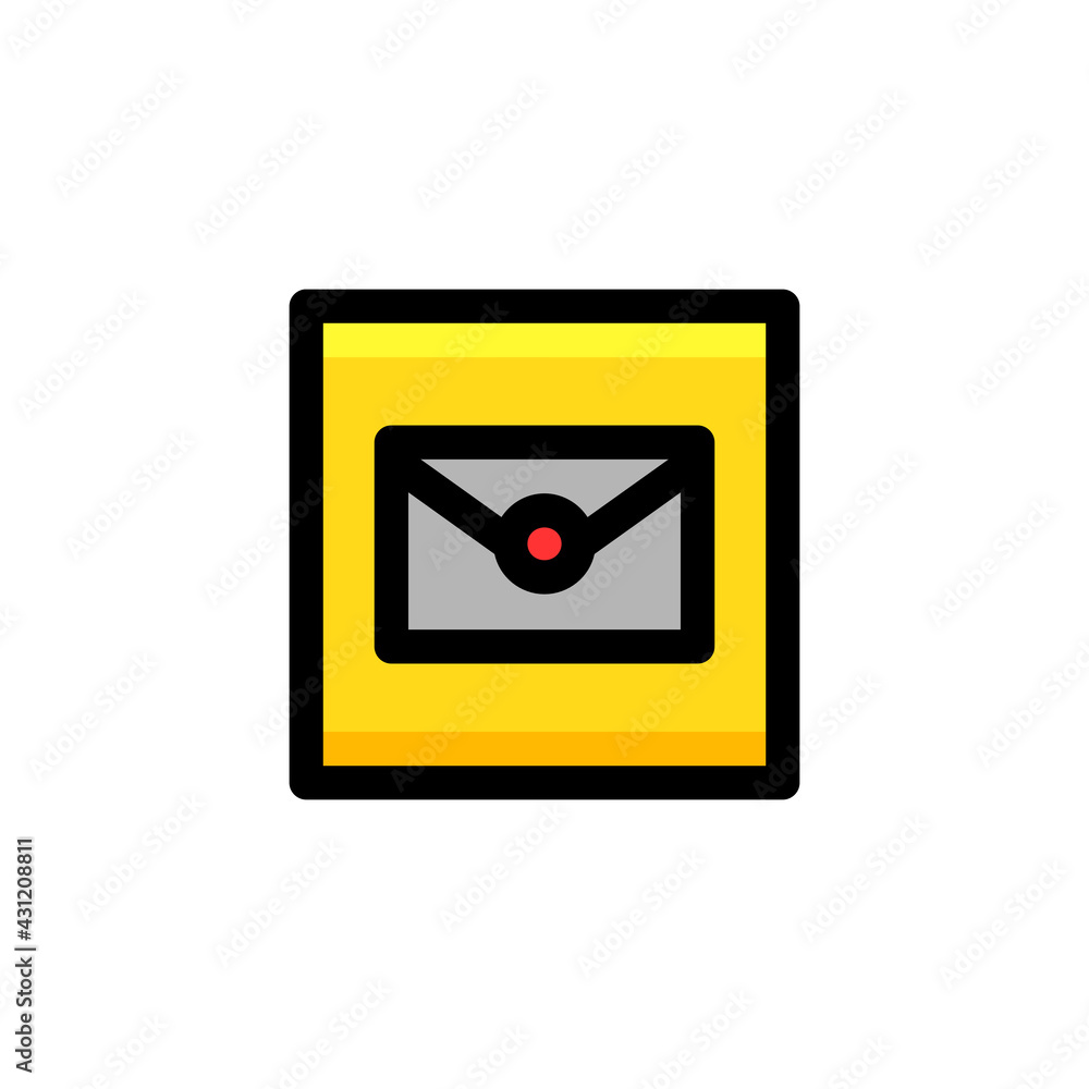Message User Interface Outline Icon Logo Vector Illustration. Message User Interface Outline Icon Logo Vector Illustration.