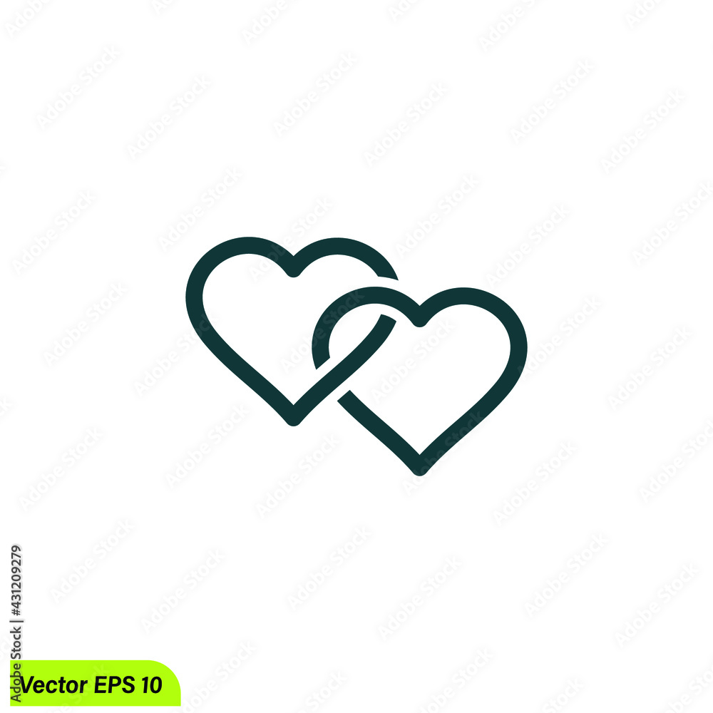 love heart icon valentine symbol