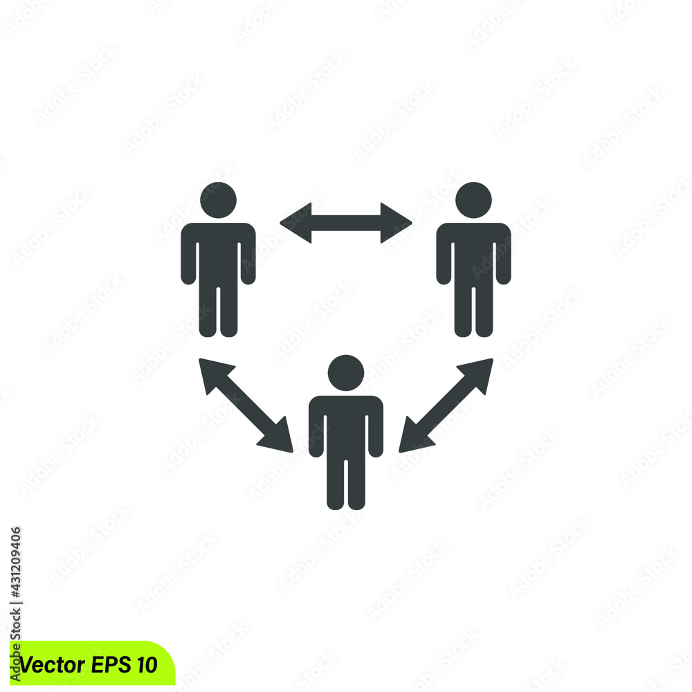 social distancing icon symbol social distancing icon symbol