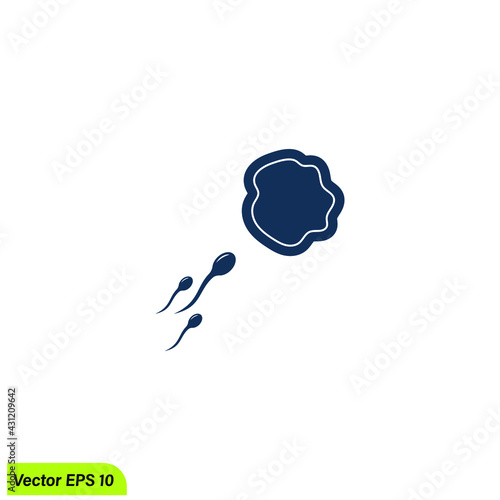 sperm icon fertility symbol simple design element
