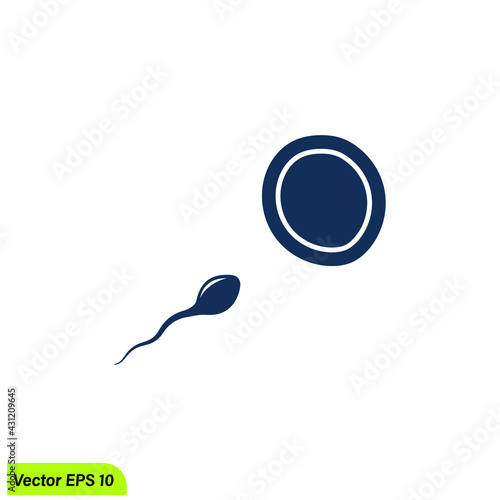 sperm icon fertility symbol simple design element