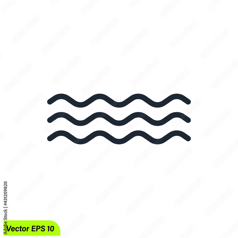 water icon river symbol Stock Vector | Adobe Stock