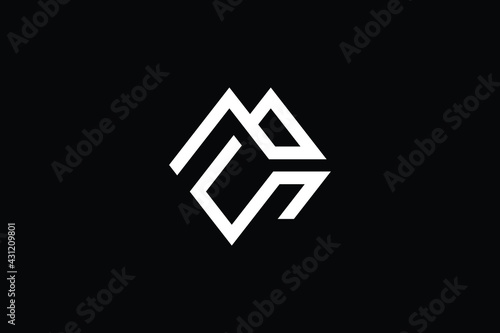 MC logo letter design on luxury background. CM logo monogram initials letter concept. MC icon logo design. CM elegant and Professional letter icon design on black background. M C CM MC