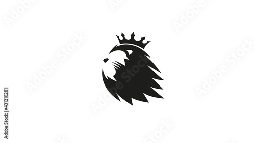 Creative Lion Crown Head Logo