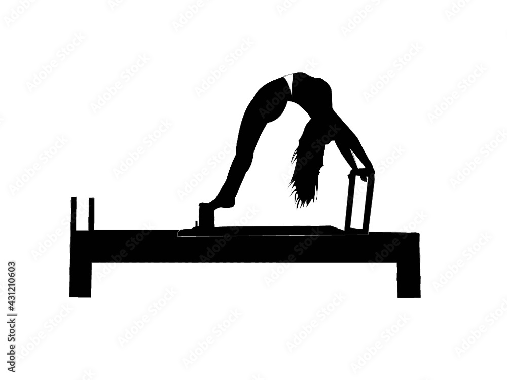 Logo reformer pilates Stock Vector | Adobe Stock