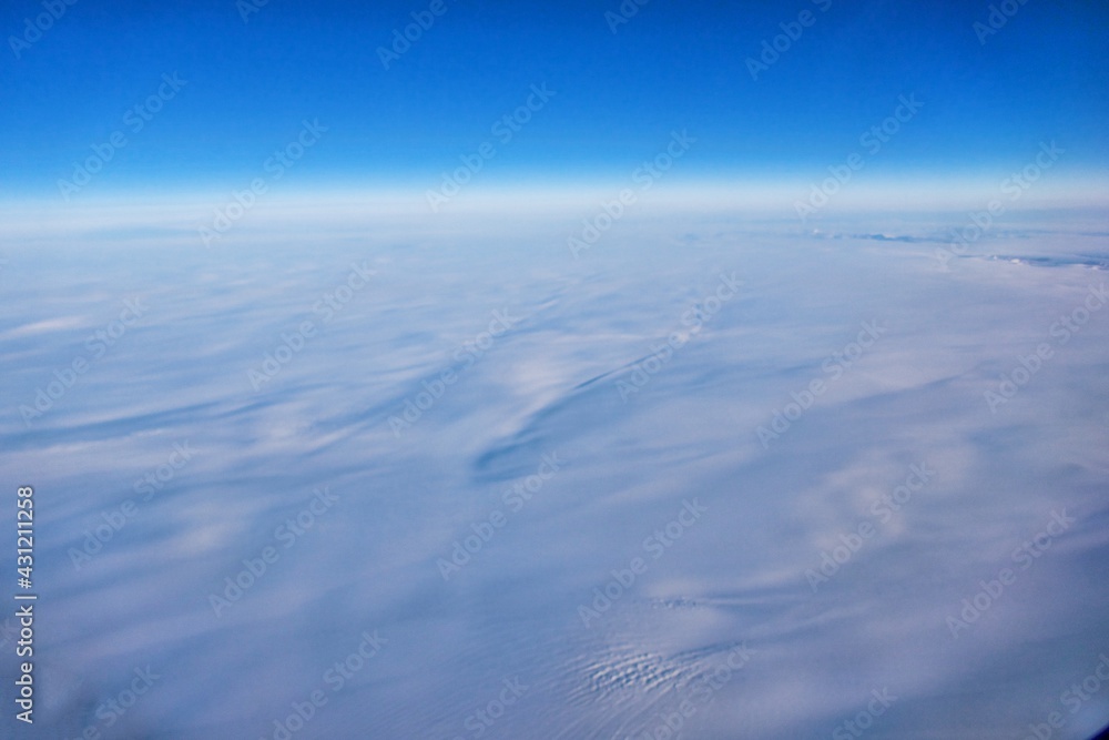 Luftaufnahme über Grönland