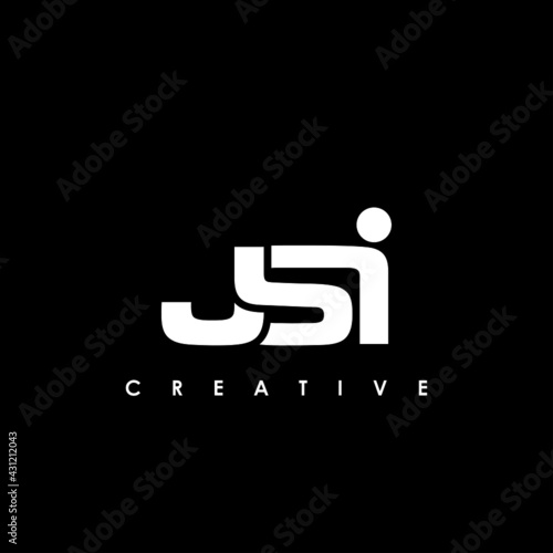 JSI Letter Initial Logo Design Template Vector Illustration
