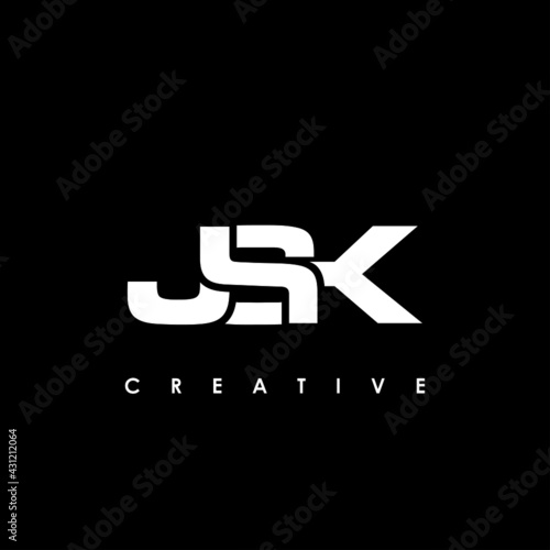 JSK Letter Initial Logo Design Template Vector Illustration