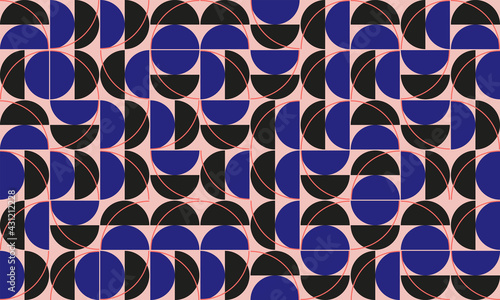 Simple Geometric Pattern Design With Basic Geometry Forms