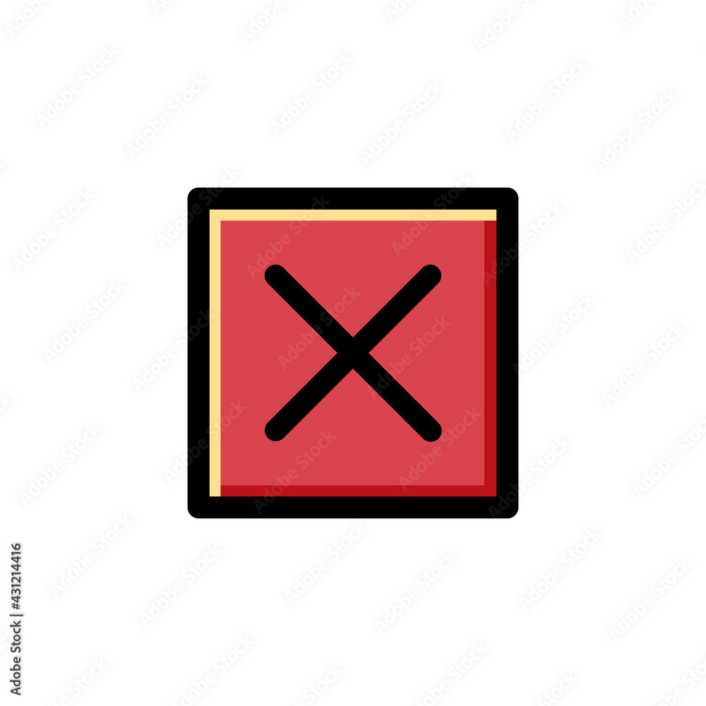 Close User Interface Outline Icon Logo Vector Illustration. Close User Interface Outline Icon Logo Vector Illustration.